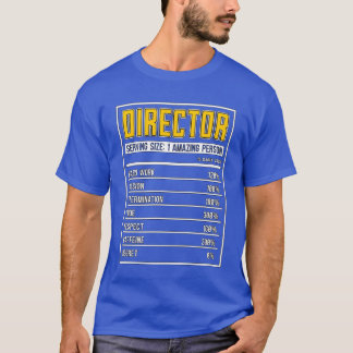Filmregisseur Regisseur Voedingsfeiten Film Film T-shirt