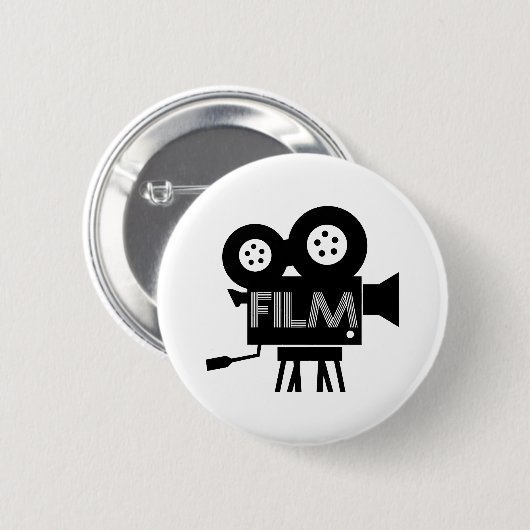 Filmregisseur Witte Button (Voorkant /achterkant)