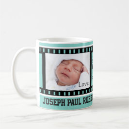Filmrol Baby Aankondiging Statistieken Fotolijstje Koffiemok