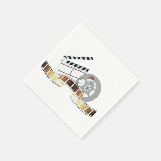 Filmrol en Clapperboard Papieren servetten (Hoek)