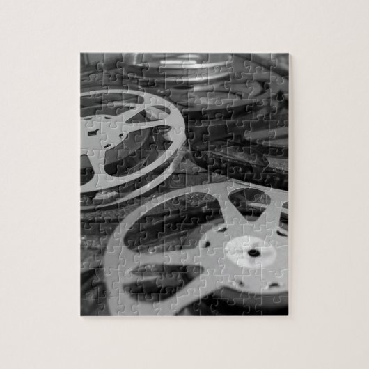  filmrollen zwart en wit legpuzzel (Verticaal)