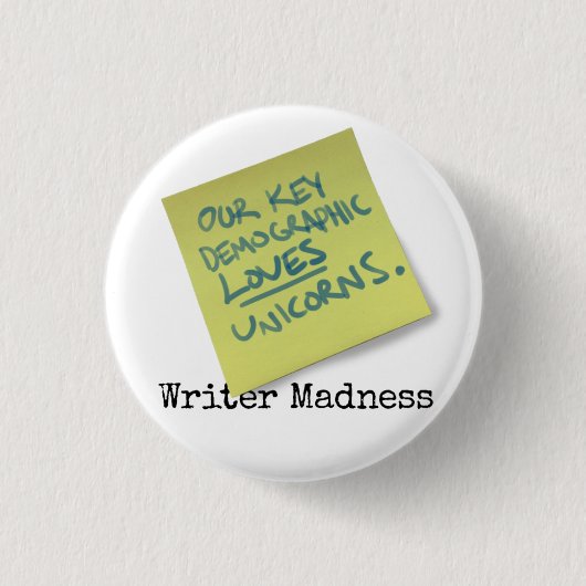Filmronde Button "Writer Madness" (Voorkant)