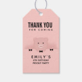 Filmroze Boerderij Cadeaulabel (Voorkant)