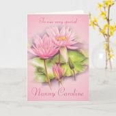 Filmroze kinderjuffkaart kaart (Gele Bloem)