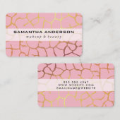 Filmroze voor hedendaags goud visitekaartje (Voorkant / Achterkant)