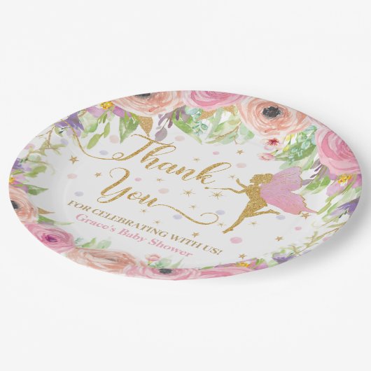 Films Baby shower Birthday Papieren Bordje (Gekanteld)