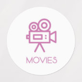 Films/cinema Planner Stickers/Organisator Labels (Design 2)