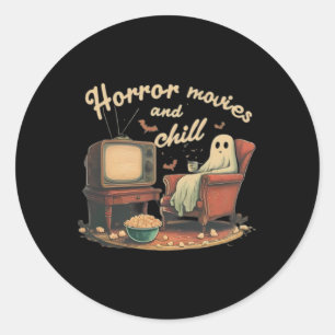 Films en Chill Ghost Ronde Sticker