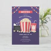 Films en Popcorn Kaart (Staand voorkant)