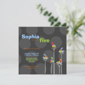 Films geworpen bomen op zaterdag kaart (Staand voorkant)