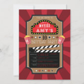 Films Hollywood Party Uitnodigingen (Voorkant)