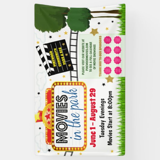 Films in de Park Banner (Verticaal)