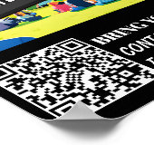 Films in het park Banner qr-code Poster (Hoek)