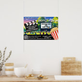 Films in het park Banner qr-code Poster (Keuken)