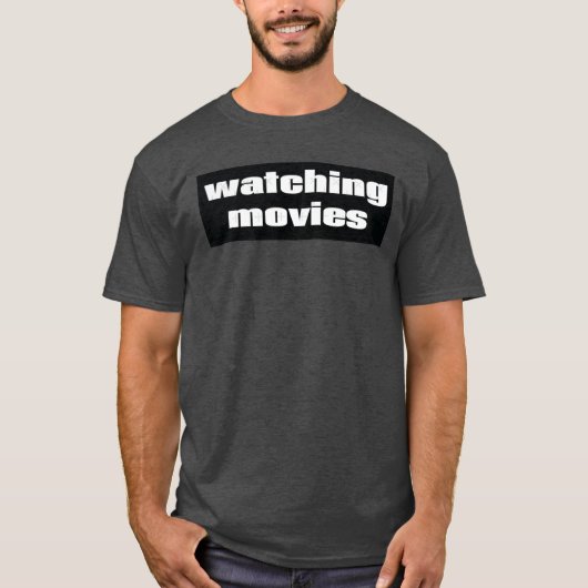 Films kijken vriend t-shirt (Voorkant)