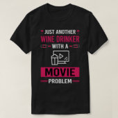 Films met wijndrinkers t-shirt (Design voorkant)