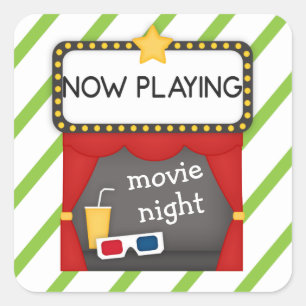 Films Night Stage Curtains Kind Planner Sticker