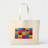 Films Pop Art Grote Tote Bag (Voorkant)