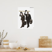 Films van Laurel en Hardy Poster (Keuken)