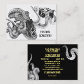 Filmscreeningfunctie voor octopuscamera met flyer- visitekaartje (Voorkant / Achterkant)