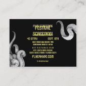 Filmscreeningfunctie voor octopuscamera met flyer- visitekaartje (Achterkant)