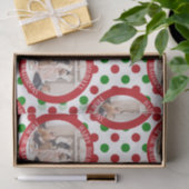 Filmserie Foto: Red Green Polka Dot Holiday Tissuepapier (Geschenk)