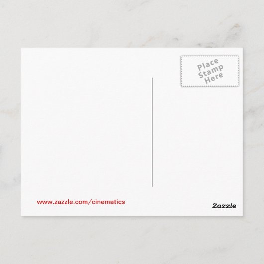 Filmshirt Briefkaart (Achterkant)