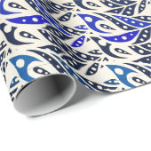 Filmspiegels voor goudblauw en goudveer cadeaupapier (Rol Hoek)