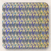 Filmspiegels voor goudblauw en goudveer drankjes onderzetter (Voorkant)