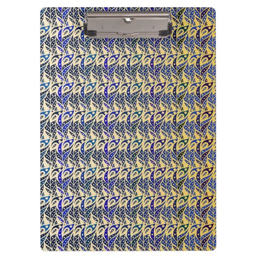 Filmspiegels voor goudblauw en goudveer klembord (Voorkant)