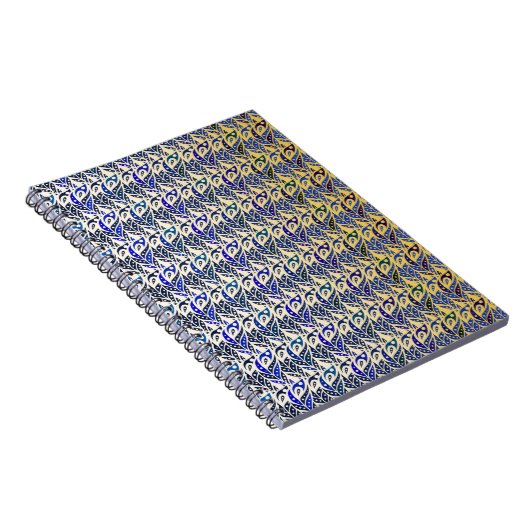 Filmspiegels voor goudblauw en goudveer notitieboek (Rechterzijde)