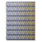 Filmspiegels voor goudblauw en goudveer notitieboek (Voorkant)