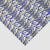 Filmspiegels voor goudblauw en goudveer tissuepapier (Detail)