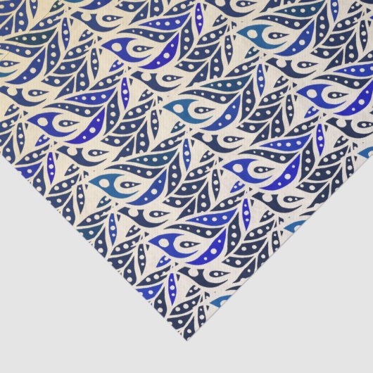 Filmspiegels voor goudblauw en goudveer tissuepapier (Detail)