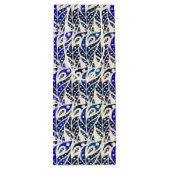 Filmspiegels voor goudblauw en goudveer wijn cadeautas (Achterkant)