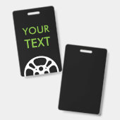 filmspoel badge (Voor- en achterkant)