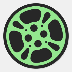 Filmspoel / filmspoel Sticker (groen)