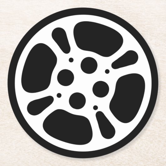 Filmspoel / Movie Night Paper Onderzetters (Voorkant)