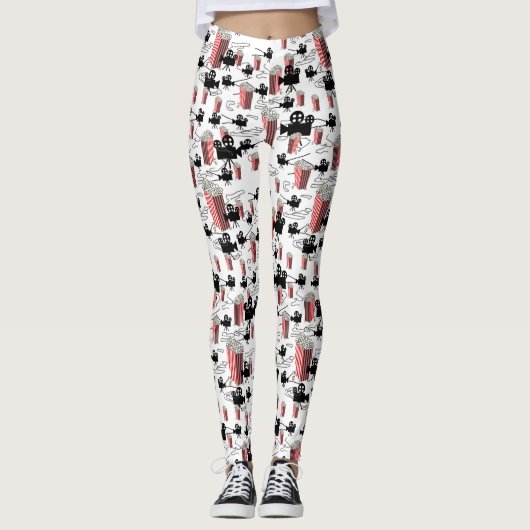 Filmspoelen en Popcorn Leggings (Voorkant)