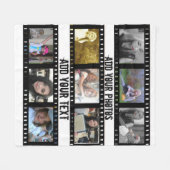 Filmsstrip 9 fotokaders fleece deken (Voorkant (Horizontaal))