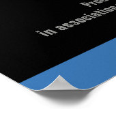 FilmStar Bar Mitzvah Poster Black Navy Blue (Hoek)