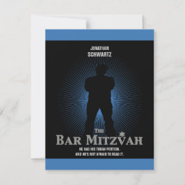 FilmStar Bar Mitzvah Reply RSVP Black Navy Blue
