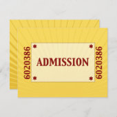 FilmStar Bar Mitzvah Reply RSVP Yellow Blue (Voorkant / Achterkant)