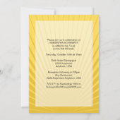 FilmStar Bat Mitzvah Uitnodiging Geel Blauw (Achterkant)