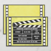 Filmstartdag Clapboard Yellow Kaart (Voorkant / Achterkant)