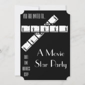 Filmster Hollywood verkleedfeest Kaart (Voorkant)