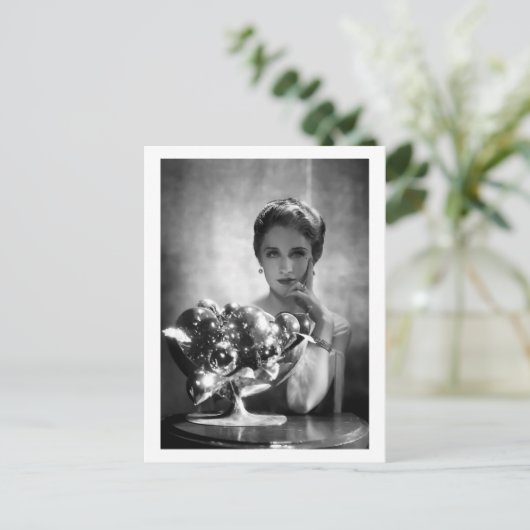 Filmster Norma Shearer Vintage Briefkaart (Staand voorkant)