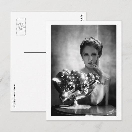 Filmster Norma Shearer Vintage Briefkaart (Voorkant / Achterkant)