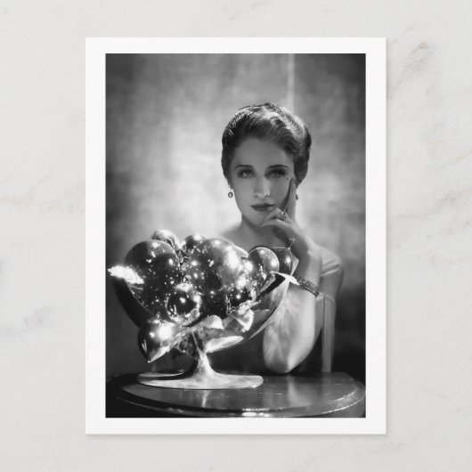 Filmster Norma Shearer Vintage Briefkaart (Voorkant)