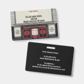 Filmster Verjaardagsfeest VIP Pas Badge (Voor- en achterkant)